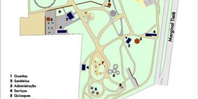 Kaart van Piqueri São Paulo Park