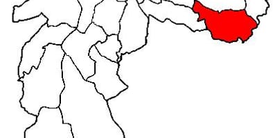 Kaart van São Mateus sub-prefektuur São Paulo