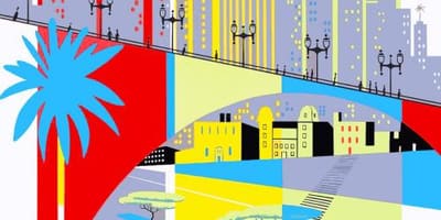 Kaart van São Paulo agtergrond