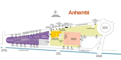 Kaart van São Paulo Anhembi