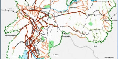 Kaart van São Paulo fietsry pad