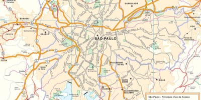 Kaart van São Paulo
