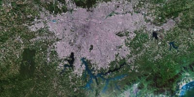 Kaart van São Paulo satelliet