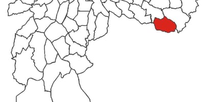 Kaart van São Rafael distrik