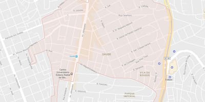 Kaart van Saúde São Paulo