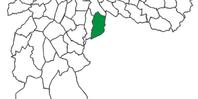 Kaart van Sacomã distrik
