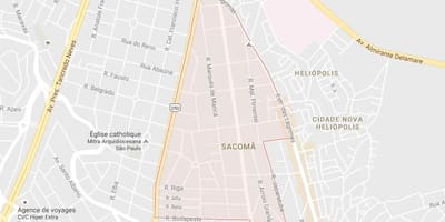 Kaart van Sacomã São Paulo