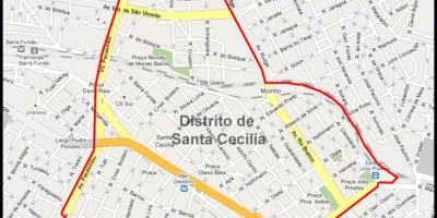 Kaart van Santa Cecília São Paulo