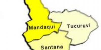 Kaart van Santana sub-prefektuur