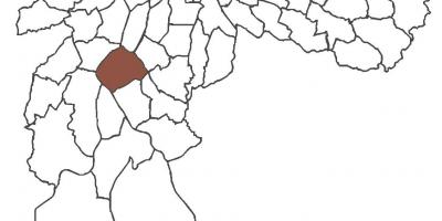 Kaart van Santo Amaro distrik