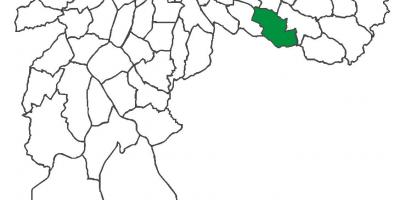 Kaart van Sapopemba distrik