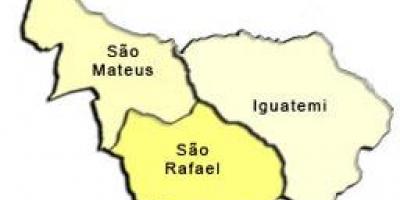 Kaart van São Mateus sub-prefektuur