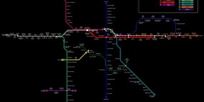 Kaart van São Paulo metro CPTM