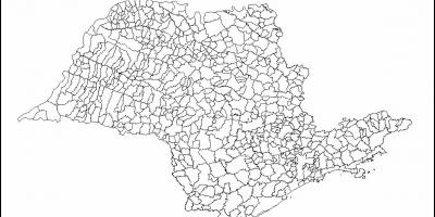 Kaart van São Paulo maagd - munisipaliteite