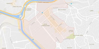 Kaart van Vila Leopoldina São Paulo