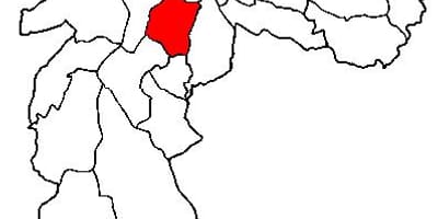 Kaart van Vila Mariana sub-prefektuur São Paulo
