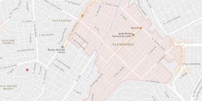 Kaart van Vila Medeiros São Paulo