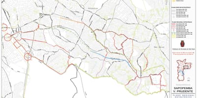 Kaart van Vila Prudente São Paulo - Paaie