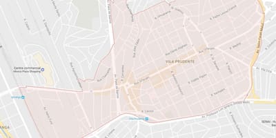 Kaart van Vila Prudente São Paulo