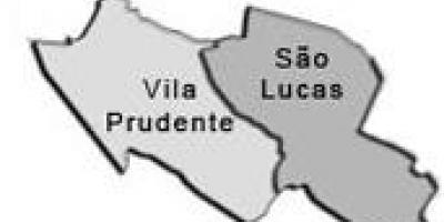 Kaart van Vila Prudente sub-prefektuur