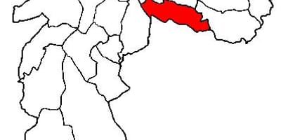 Kaart van Vila Prudente sub-prefektuur São Paulo