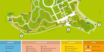 Kaart van Villa-Lobos park