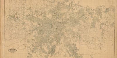 Kaart van die voormalige São Paulo - 1943